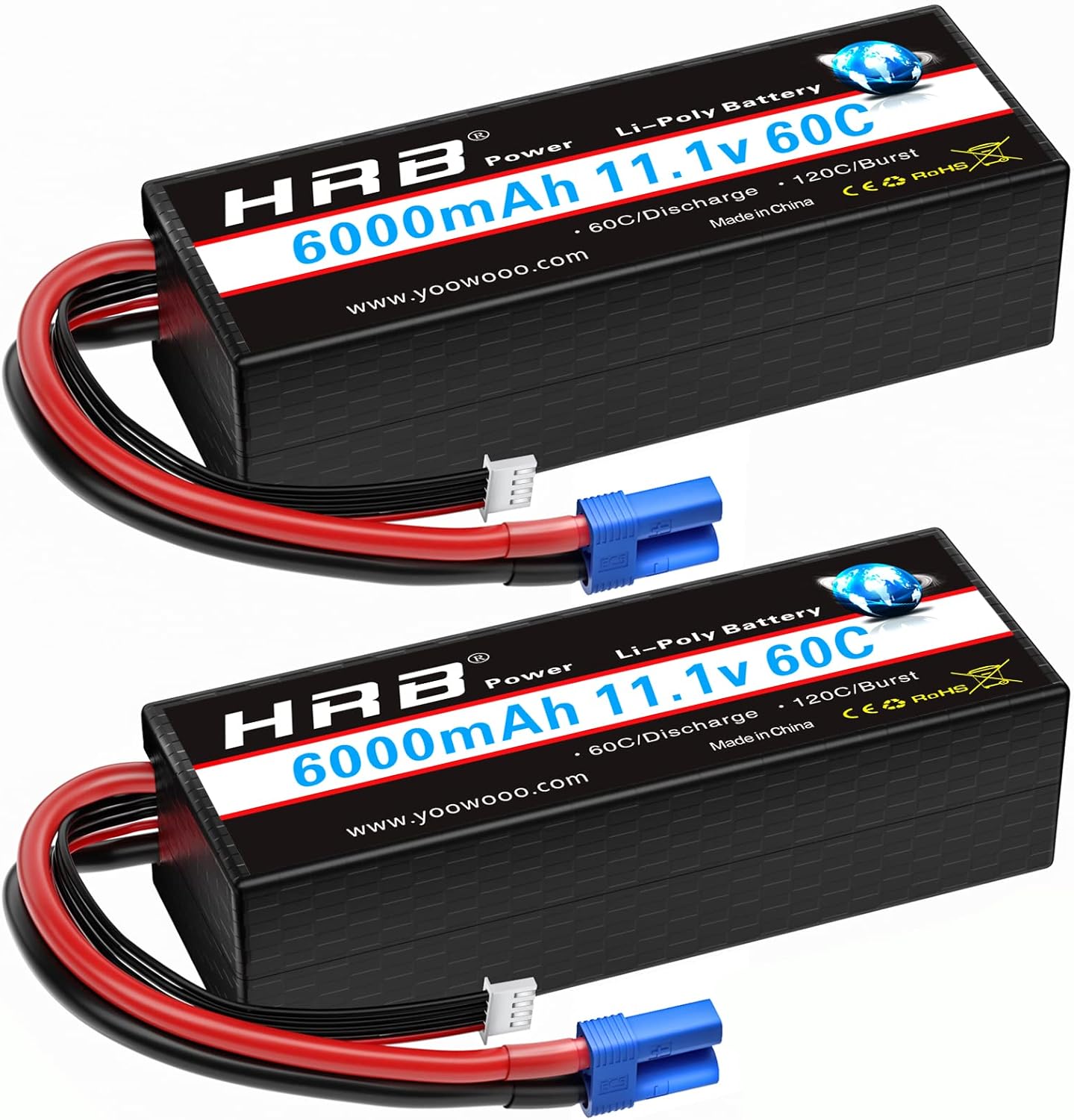 HRB 6000mAh for Slash 2WD VXL (Brushless)